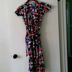 Draper James wrap linen dress